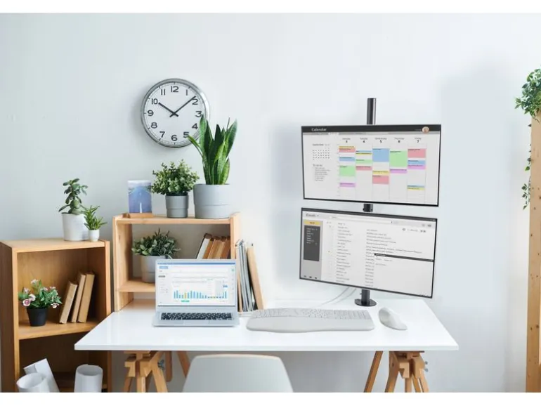 Kensington Vertikaler Dual Monitorarm bis 9 kg – Schwarz