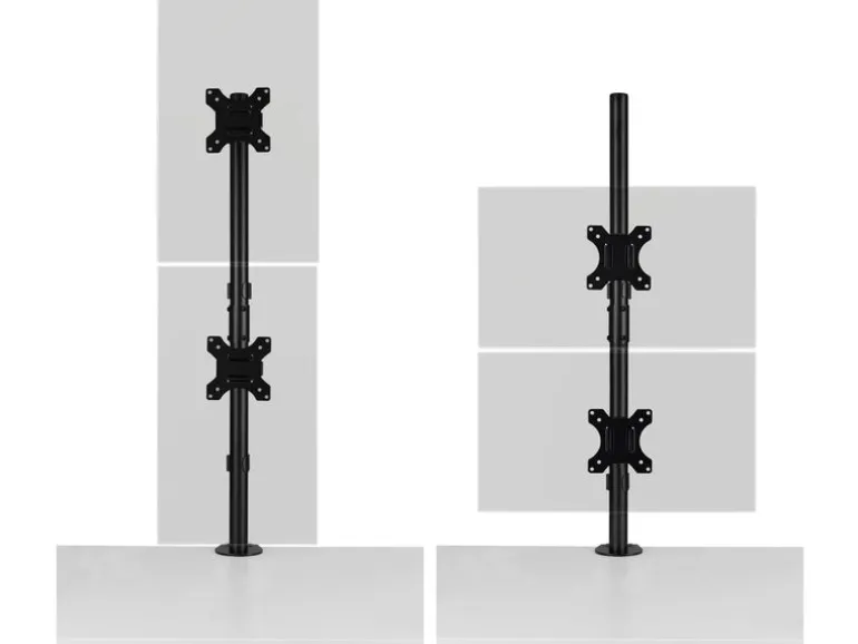 Kensington Vertikaler Dual Monitorarm bis 9 kg – Schwarz