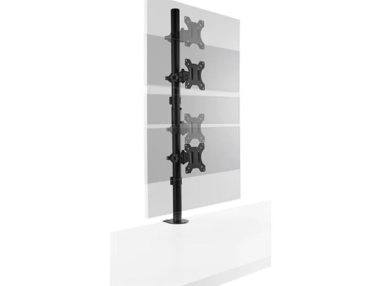 Kensington Vertikaler Dual Monitorarm bis 9 kg – Schwarz