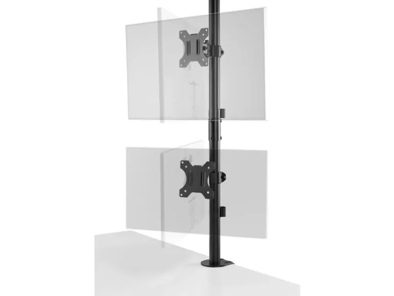 Kensington Vertikaler Dual Monitorarm bis 9 kg – Schwarz