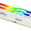 Kingston DDR5-RAM FURY Beast Weiss RGB 6000 MHz 2x 16 GB