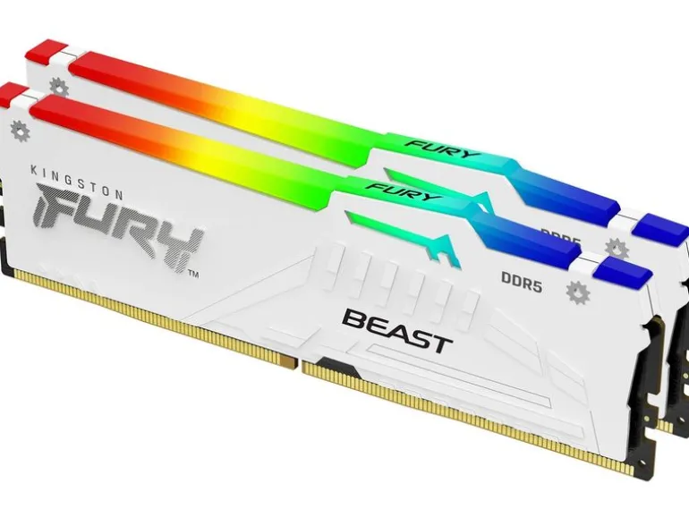 Kingston DDR5-RAM FURY Beast Weiss RGB 6000 MHz 2x 16 GB