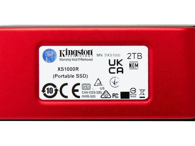 Kingston Externe SSD XS1000 2000 GB, Rot
