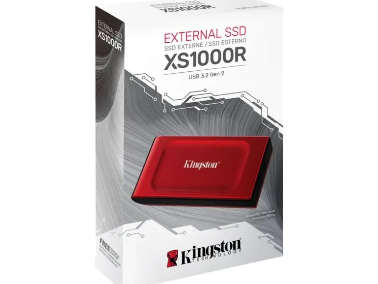 Kingston Externe SSD XS1000 2000 GB, Rot
