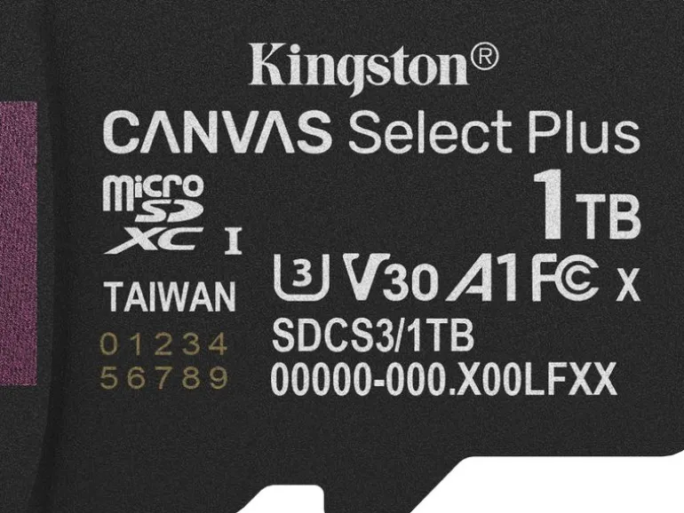 Kingston microSDXC-Karte Canvas Select Plus Gen3 1000 GB