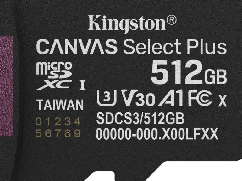 Kingston microSDXC-Karte Canvas Select Plus Gen3 512 GB