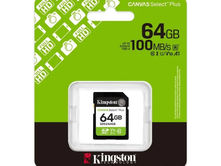 Kingston SDXC-Karte Canvas Select Plus Gen3 64 GB