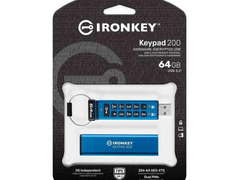 Kingston USB-Stick IronKey Keypad 200 64 GB