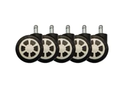 LC-Power Ersatzrollen Gaming Stuhlrollen 5er Set Weiss