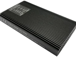 LC-Power Externes Gehäuse LC-M2-C-NVME-2X2-RAID M.2/U.2 SSD