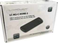 LC-Power Externes Gehäuse LC-M2-C-NVME-2 M.2