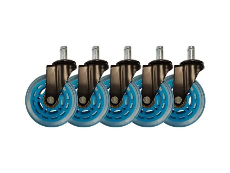 LC-Power Gaming Stuhlrollen 5er Set Hellblau