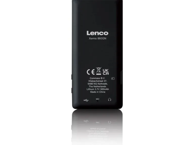 Lenco MP3 Player Xemio-860 Neongrün; Schwarz