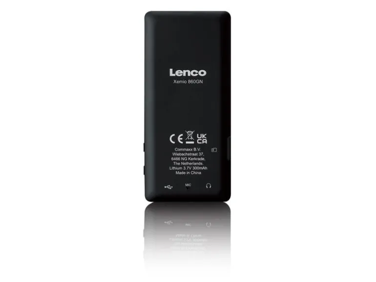 Lenco MP3 Player Xemio-860 Neongrün; Schwarz