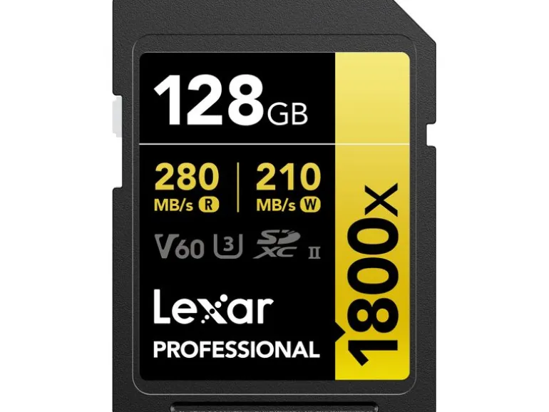 Lexar SDXC-Karte Professional 1800x Gold Series 128 GB