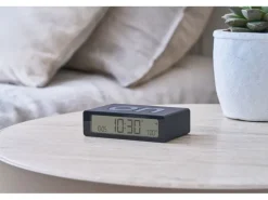 Lexon Digitalwecker Flip Mini Schwarz