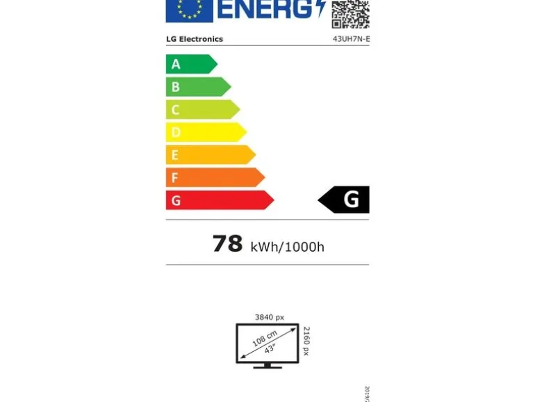LG Public Display 43UH7N-E 43 "
