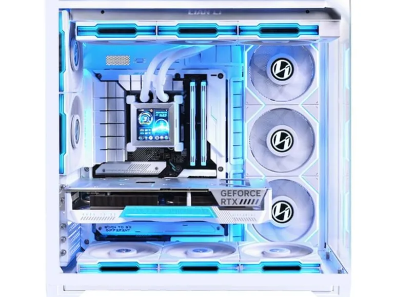 Lian Li PC-Gehäuse O11 Vision Compact, Tempered Glass – weiss