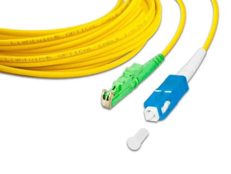 Lightwin LWL-Patchkabel Singlemode E2000/APC – SC, OS2, Simplex, 2 m