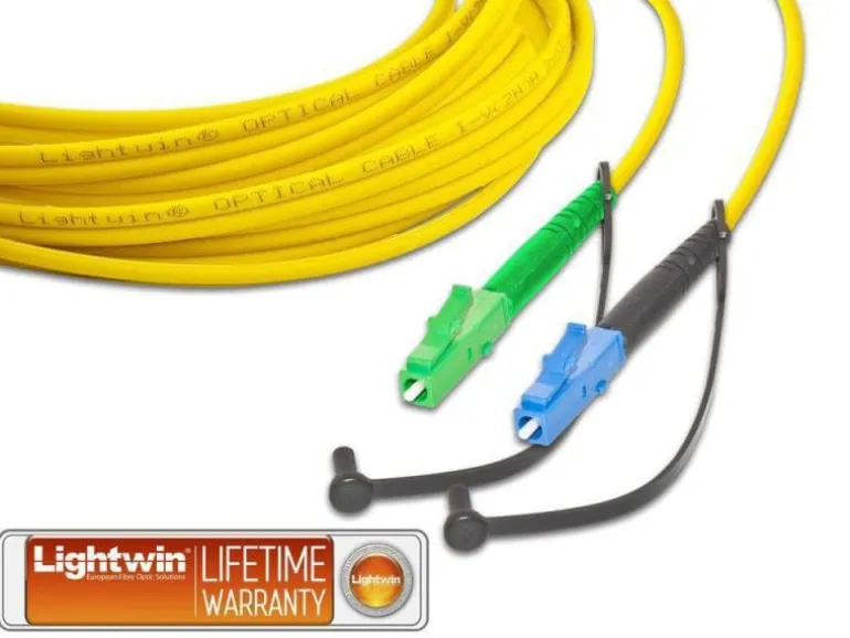 Lightwin LWL-Patchkabel Singlemode LC/APC – LC, OS2, Simplex, 7 m