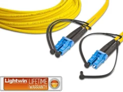 Lightwin LWL-Patchkabel Singlemode LC – LC, OS2, Duplex, 3 m
