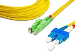Lightwin LWL-Patchkabel Singlemode E2000/APC – SC, OS2, Duplex, 1 m