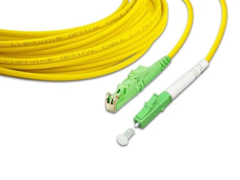 Lightwin LWL-Patchkabel SM E2000/APC – LC/APC, OS2, Simplex, 1 m