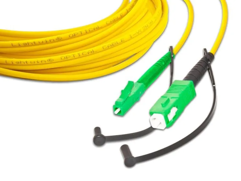 Lightwin LWL-Patchkabel SM LC/APC – SC/APC, OS2, Simplex, 5 m