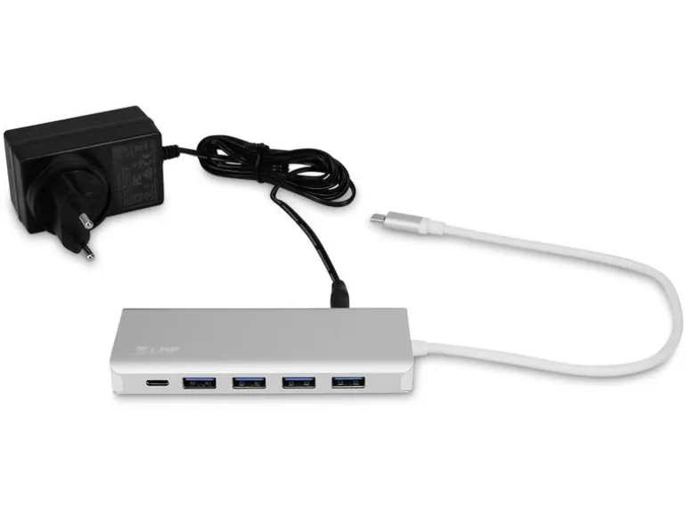 LMP USB-Hub USB Type-C – USB-A 3.0, USB -C Grau