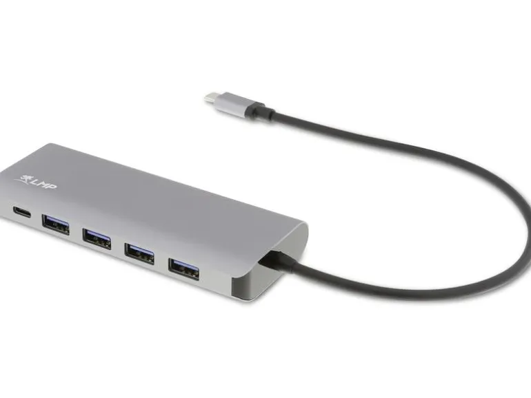 LMP USB-Hub USB Type-C – USB-A 3.0, USB -C Grau