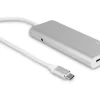 LMP USB-Hub USB Type-C – USB-A 3.0, USB -C Silber