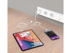 LMP USB-Wandladegerät 30W USB-A/C Dual Power + USB-C Ladekabel