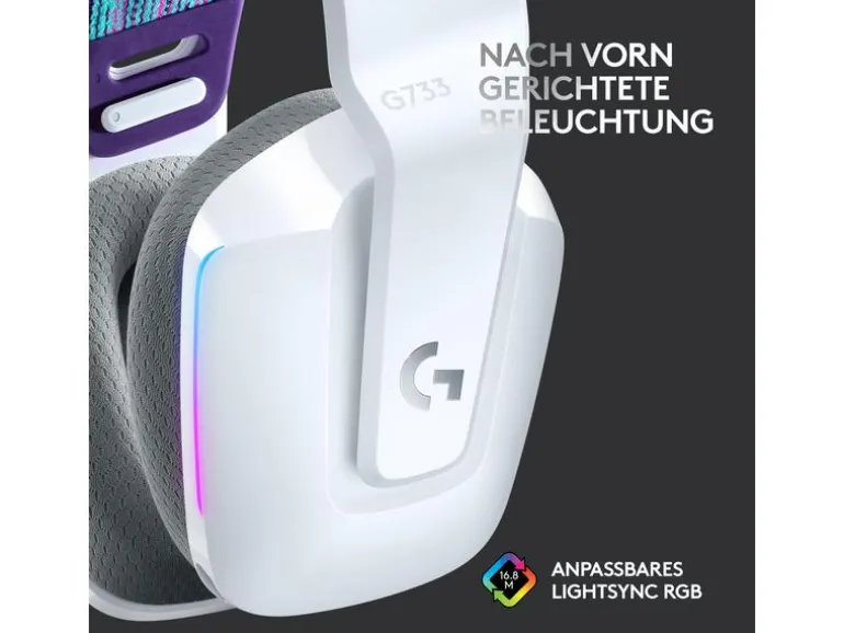 Logitech Gaming-Headset G733 Lightspeed Weiss