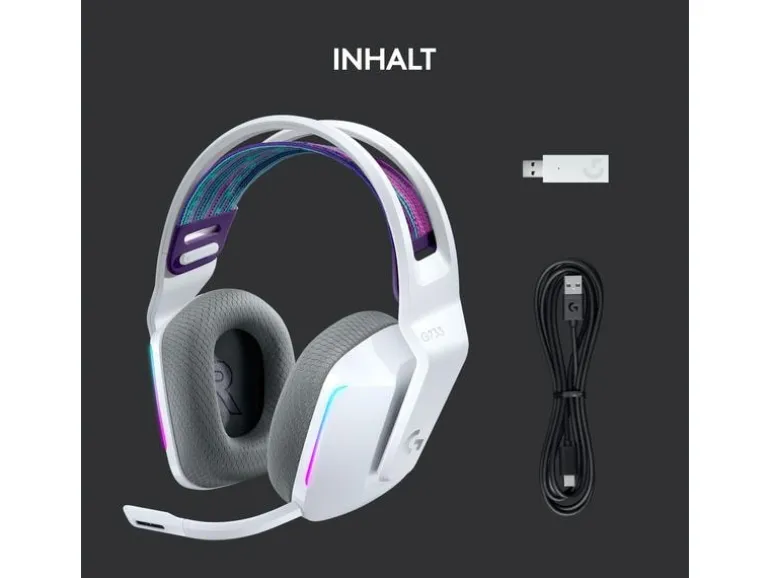Logitech Gaming-Headset G733 Lightspeed Weiss