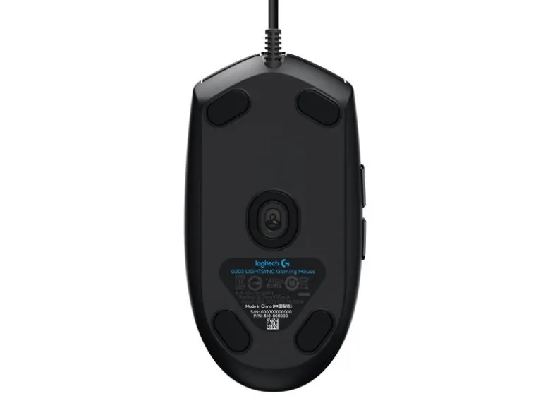 Logitech Gaming-Maus G203 Lightsync Schwarz
