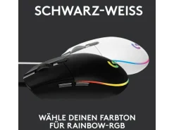 Logitech Gaming-Maus G203 Lightsync Schwarz