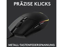 Logitech Gaming-Maus G203 Lightsync Schwarz