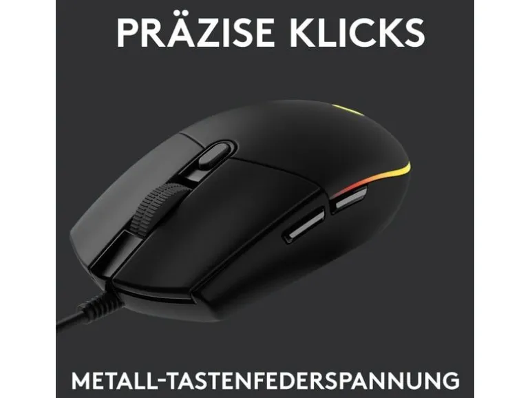 Logitech Gaming-Maus G203 Lightsync Schwarz