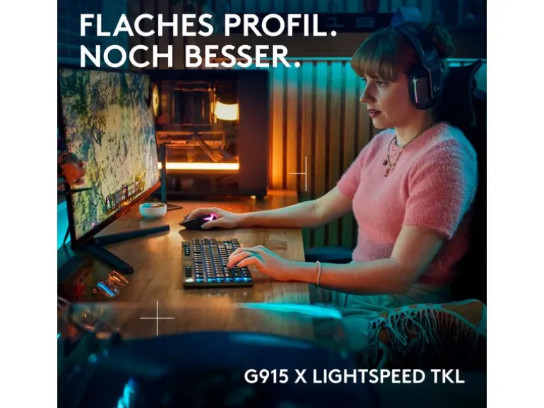 Logitech Gaming-Tastatur G915 X Lightspeed TKL GL Tactile
