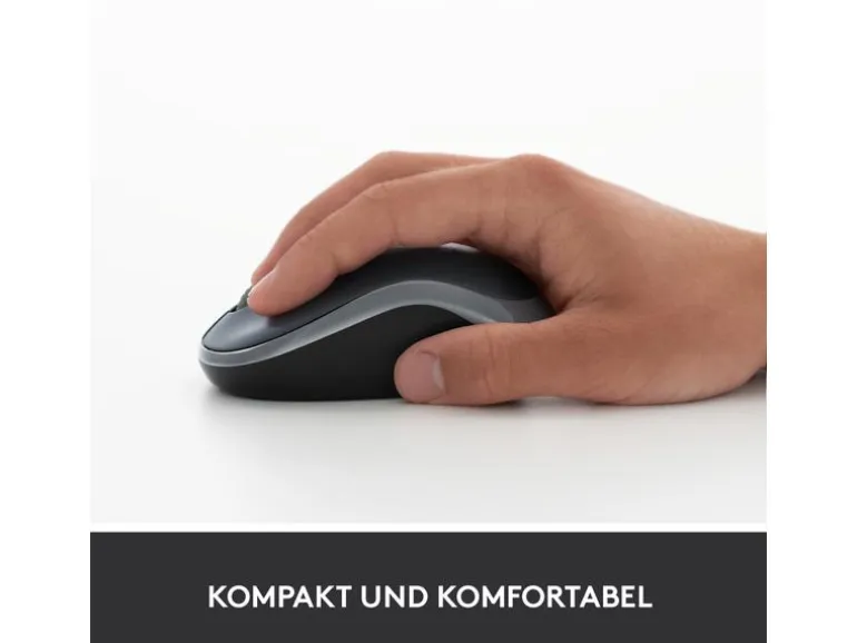 Logitech Maus M185 Wireless grau
