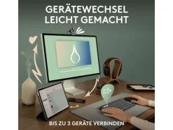 Logitech Pebble Keys 2 K380s Multi-Device-Tastatur Graphit