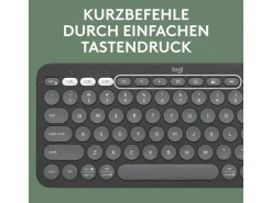 Logitech Pebble Keys 2 K380s Multi-Device-Tastatur Graphit