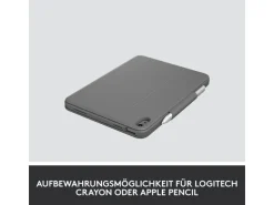 Logitech Tablet Tastatur Cover Rugged Folio iPad (10. Gen, A16/2025)