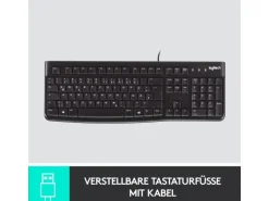 Logitech Tastatur K120 CH-Layout, kabelgebunden