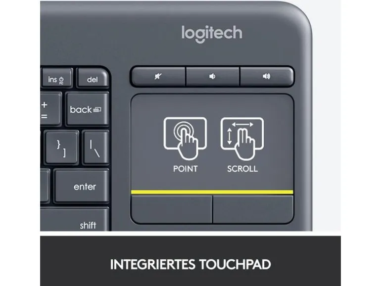 Logitech Tastatur K400 Plus CH-Layout