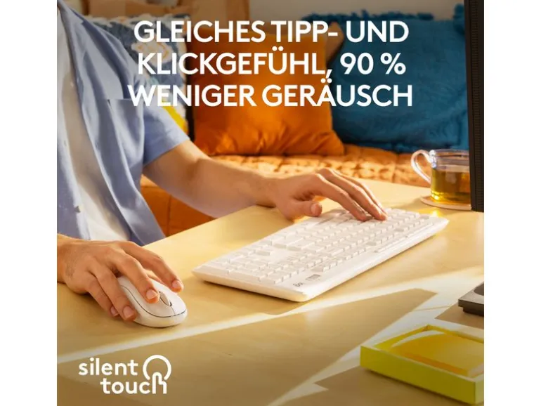 Logitech Tastatur-Maus-Set MK295 White CH-Layout