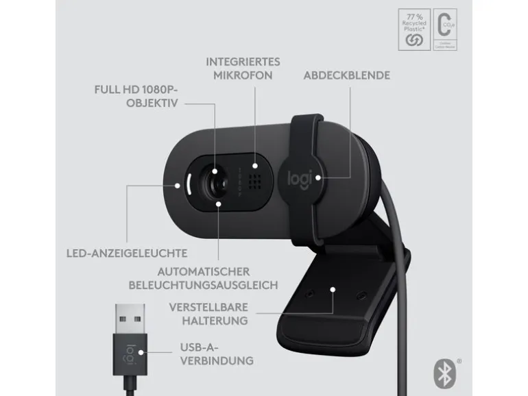 Logitech Webcam Brio 105 Full HD 1080p 30 fps