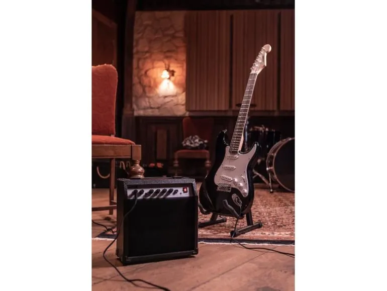 MAX E-Gitarre GigKit Schwarz