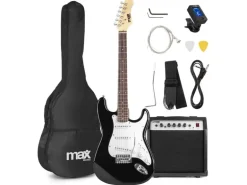 MAX E-Gitarre GigKit Schwarz