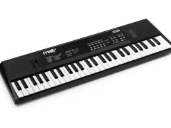 MAX Keyboard KD54 Tragbares Kinderkeyboard mit Mikrofon Schwarz